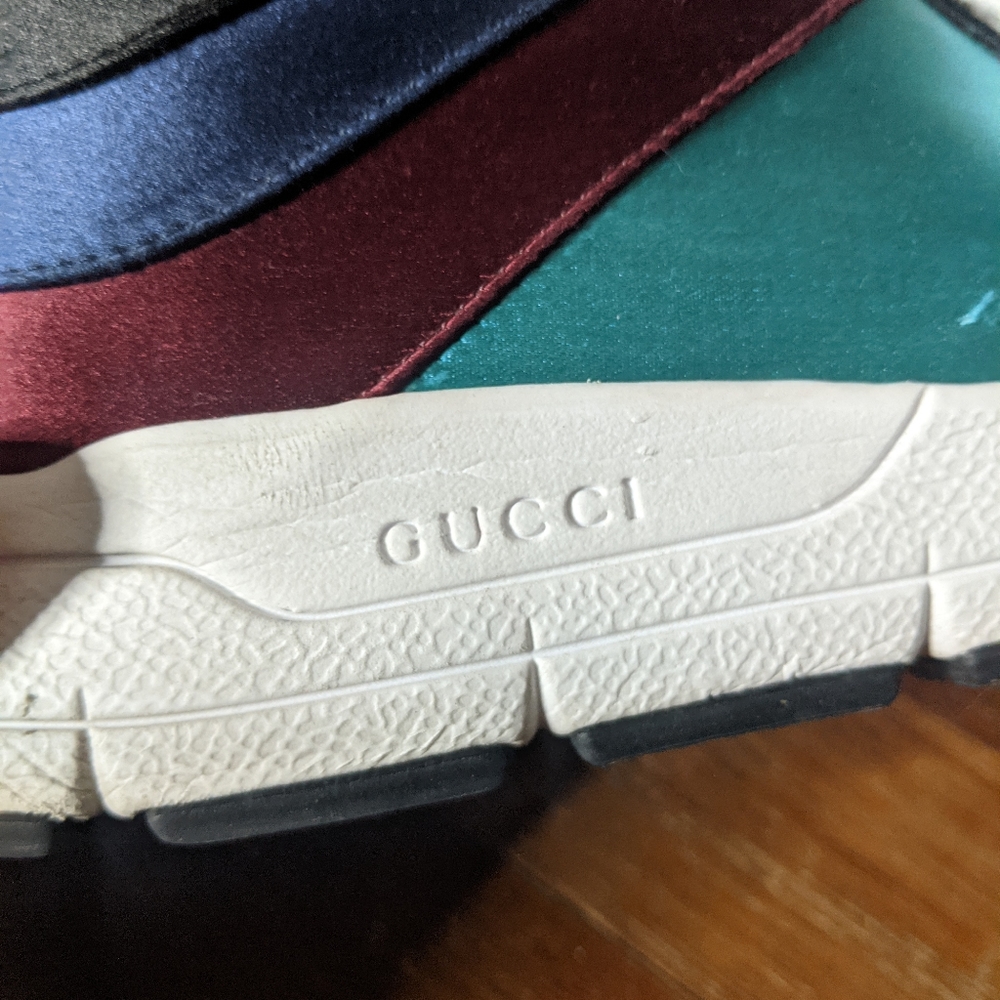 Gucci satin web runner sneakers - Picture 4 of 10